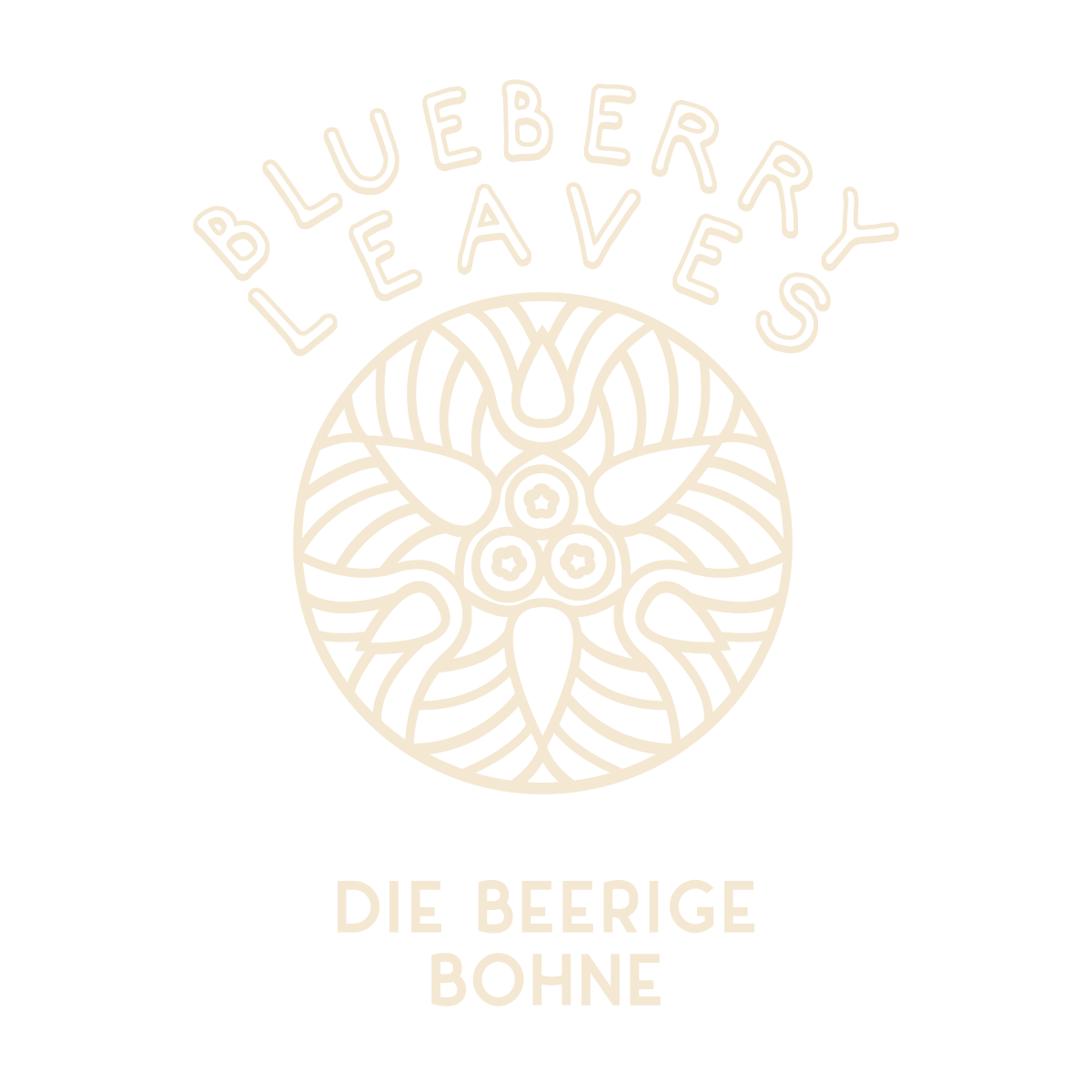 Blueberry Leaves Logo - Die Beerige Bohne
